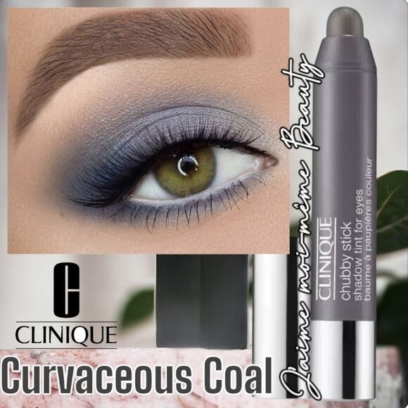 Clinique Chubby Stick Cream Eyeshadow in Curvaceous Coal (Matte Gray) - Picture 1 of 15